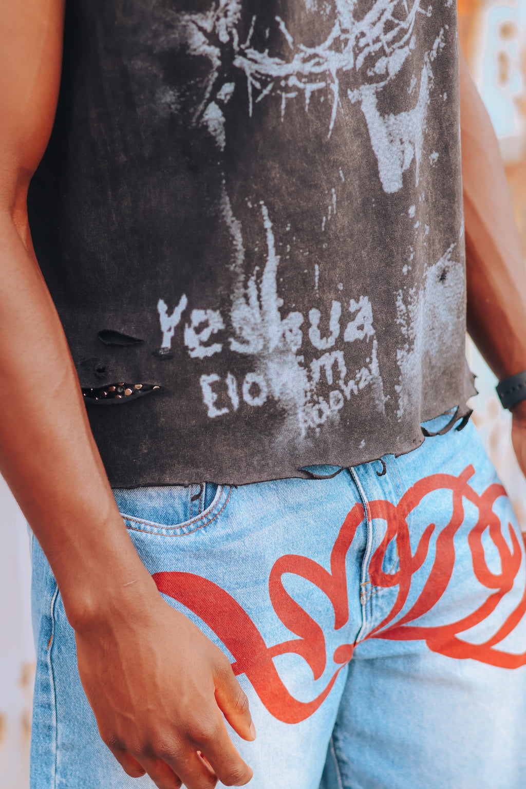 “CRUCIFIX” Sleeveless T-Shirt