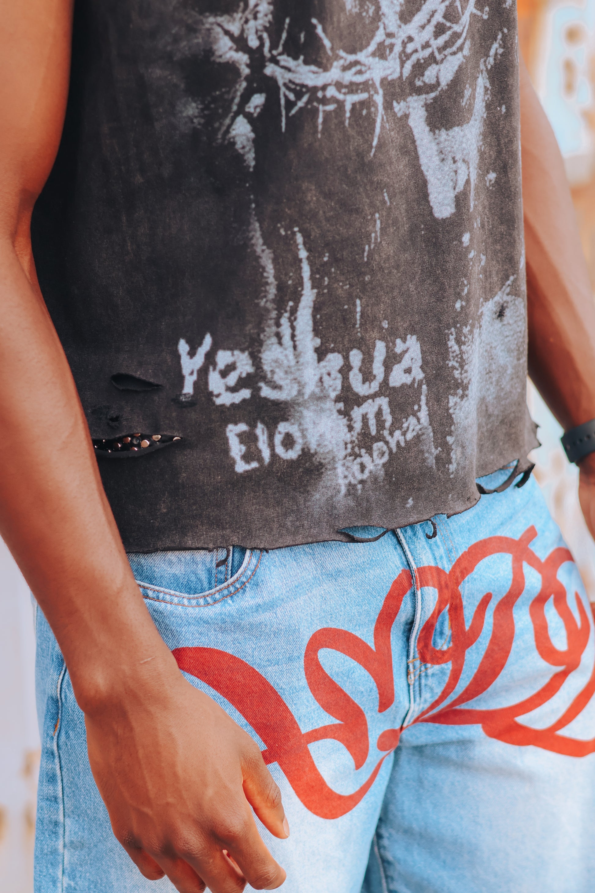 “CRUCIFIX” Sleeveless T-Shirt