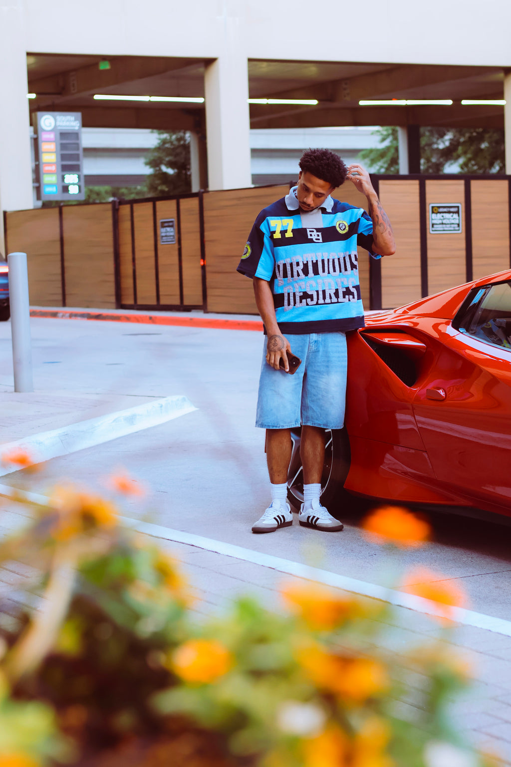 "HEAVENLY CLUB" Boxy Athletic Polo