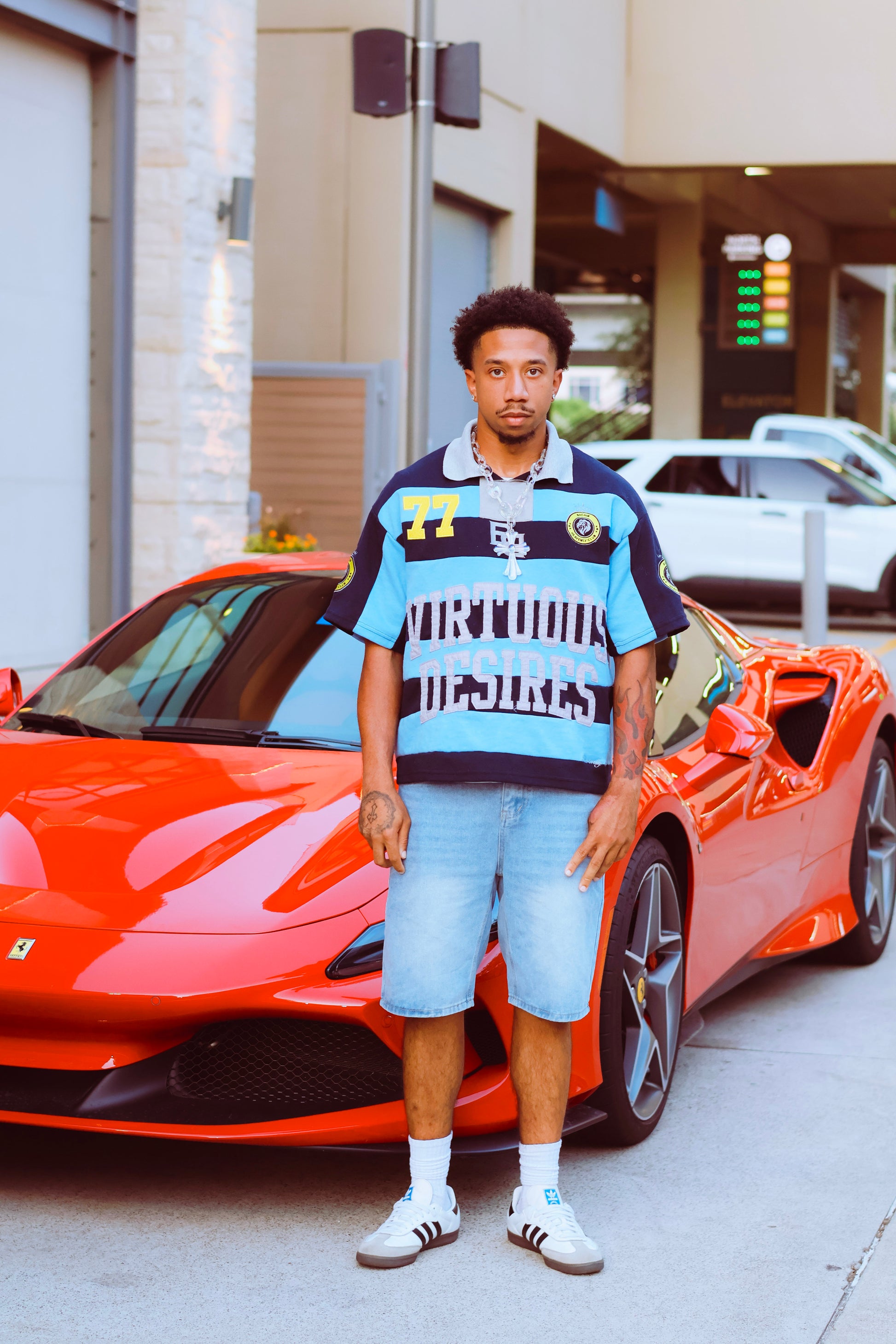 "HEAVENLY CLUB" Boxy Athletic Polo