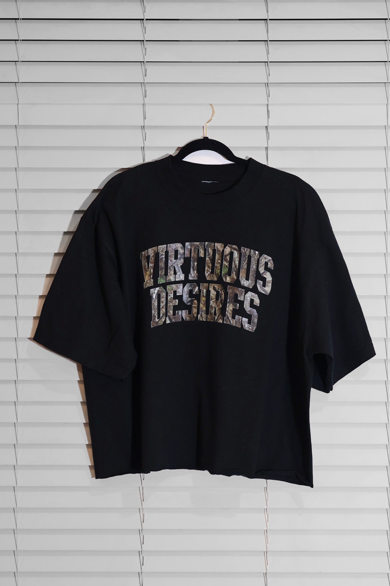 “VIRTUOUS DESIRES” Cropped Boxy T-Shirt